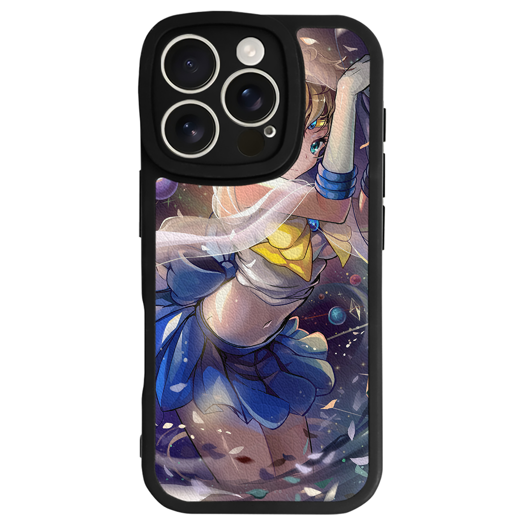 （画像用） 美少女戦士セーラームーン Sailor Moon 【iPhone 16シリーズ対応】シリコンスマホケース（レザー調） 材質：シリコン